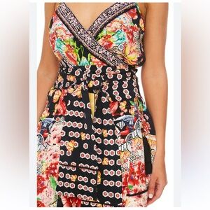 Camilla Painted Land Wrap Tunic Top